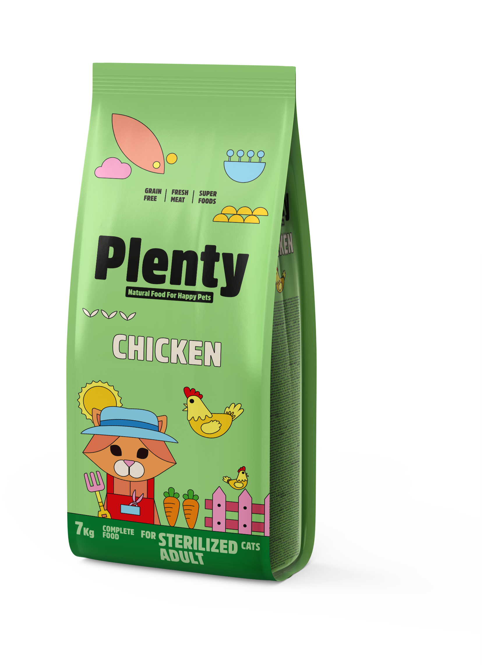 Plenty Chicken esterilizado gatos